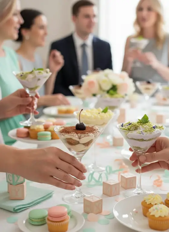 Cuptinis enjoyed at baby shower